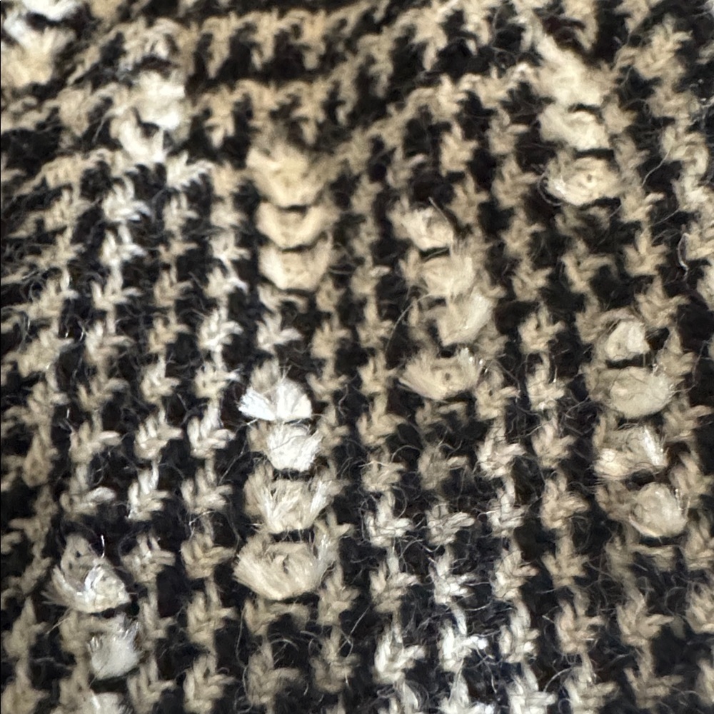 ESCADA Black White Geometric Pencil Skirt Plaid Houndstooth 36 XS S Wool Work - Picture 3 of 7